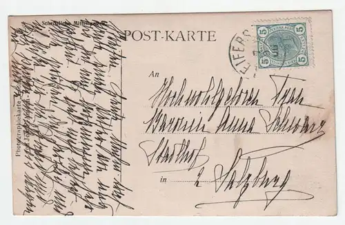 Bozen gegen den Rosengarten. jahr 1906