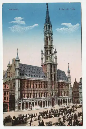 Bruxelles. Hotel de Ville. jahr 1917