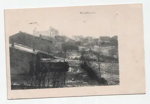 Montfaucon. jahr 1916. // Feldpost