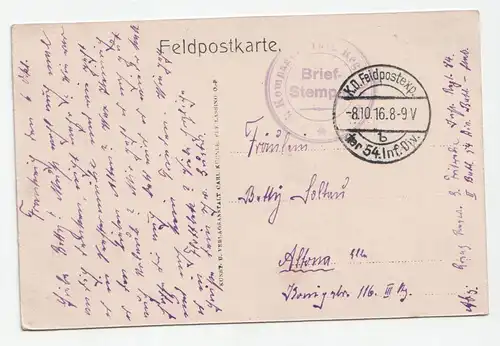 Montfaucon. jahr 1916. // Feldpost