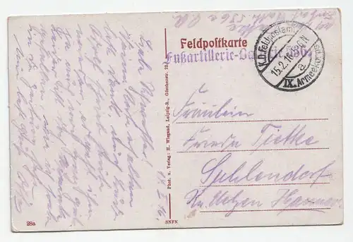 Ste. Marie-a-Py (Frankreich). Feldzug 1914/15. jahr 1916 // Feldpost