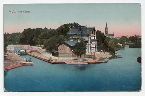 Metz, Am Kanal. jahr 1917