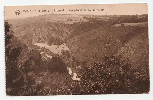 Vallee de la Lesse. - Houyet. Vue prise de la Tour du Rocher. jahr 1917