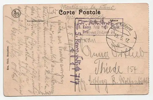 Vallee de la Lesse. - Houyet. Vue prise de la Tour du Rocher. jahr 1917