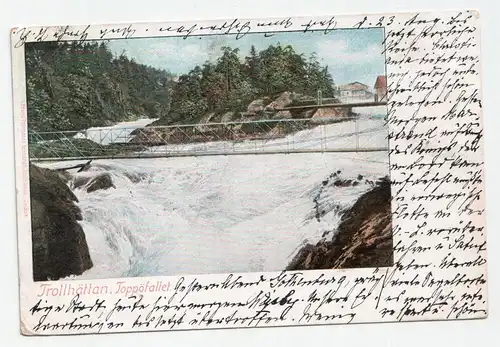 Trollhättan, Toppöfallet. jahr 1902