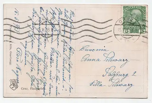 Graz, Hauptplatz. jahr 1913