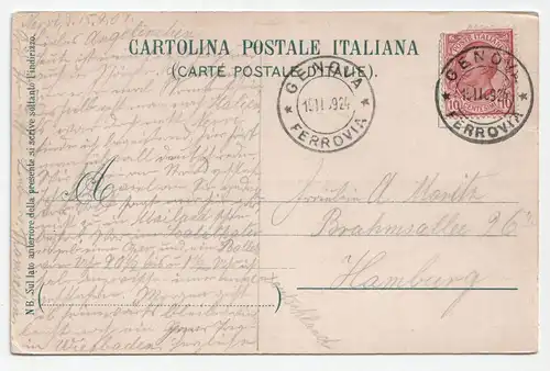 Nervi. La Passeggiata. jahr 1909