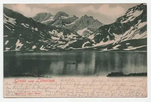 Gruss vom Lünersee. jahr 1900