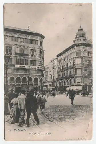Valencia. Plaza De La Reina. jahr 1904