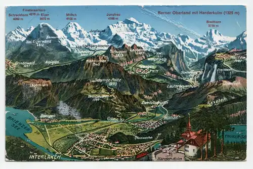 Berner Oberland mit Harderkulm (1325 m).