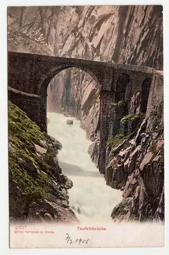 Teufelsbrücke. jahr 1906
