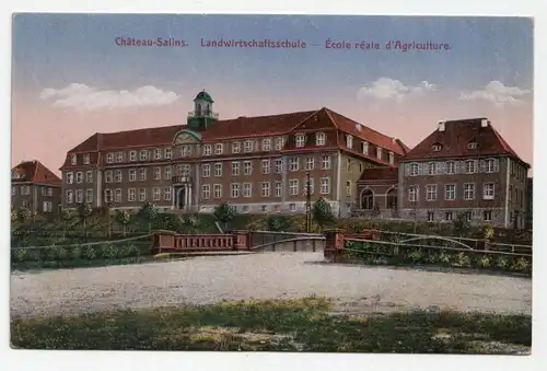 Chateau - Salins. Landwirtschaftsschule Ecole reale d Agriculture 1917 Feldpost