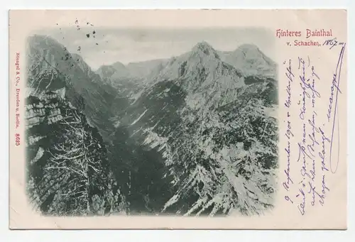 Hinteres Bainthal v. Schachen // jahr 1901