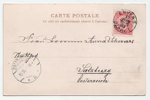 Anvers. L Embarcadere et le Steen. jahr 1903