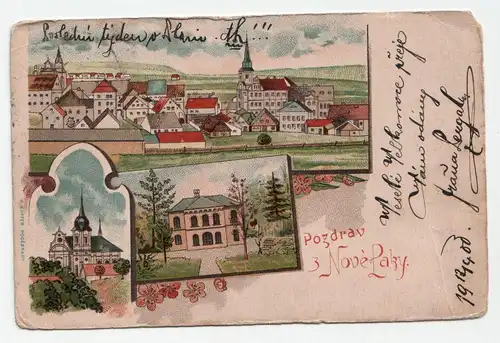 Pozdrav Nove Paky. jahr 1900