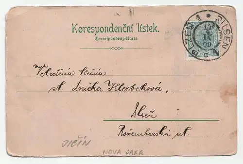 Pozdrav Nove Paky. jahr 1900