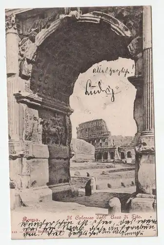 Roma. Il Colosseo Jall Elzco di Tito. jahr 1901