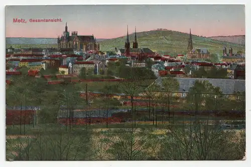 Metz, Gesamtansicht. jahr 1916 // Feldpost