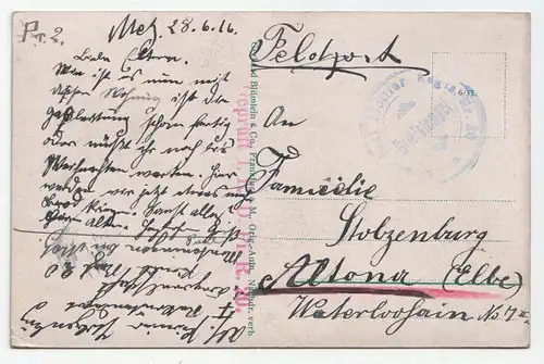 Metz, Gesamtansicht. jahr 1916 // Feldpost