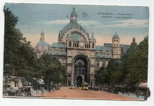 Antwerpen - Midden Statie. Anvers - Gare Centrale.