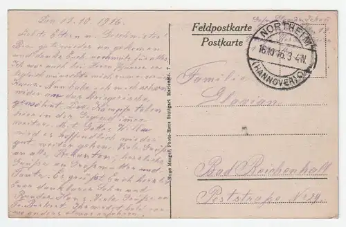 Northeim, Hannover. jahr 1916 // Feldpost