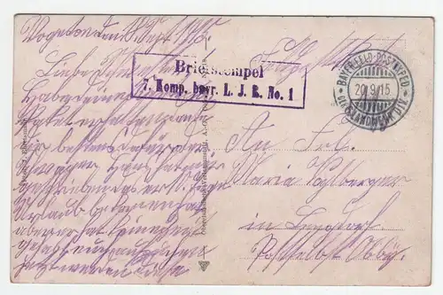 Oberhütten. jahr 1915 // Feldpost