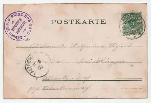 Hohbarr. jahr 1900