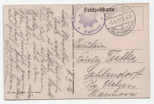 Rethel, Frankreich. jahr 1917 // Feldpost