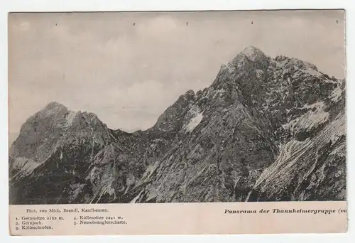 Panorama der Thannheimergruppe / vor 1914
