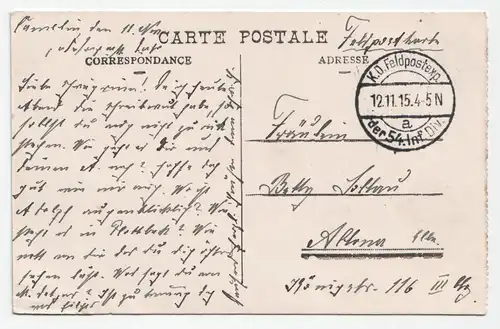 Namur. Vue generale. jahr 1915 // Feldpost