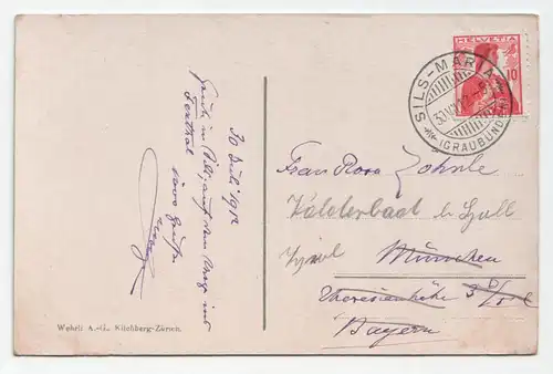 Silsersee und Piz la Margna 3613 m. jahr 1912