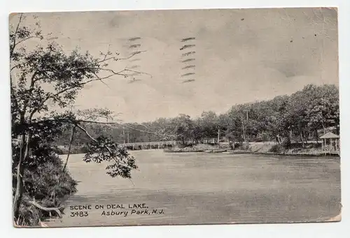 Scene on Deal Lake. Asbury Park, N. J. jahr 1908