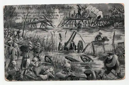 Die Winterschlacht in Ostpreußen. // Feldpost