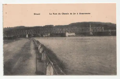 Dinant. Le Pont du Chemin de fer a Anseremme.