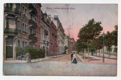 Metz, Kaiser Wilhelm Ring. jahr 1916 // Feldpost