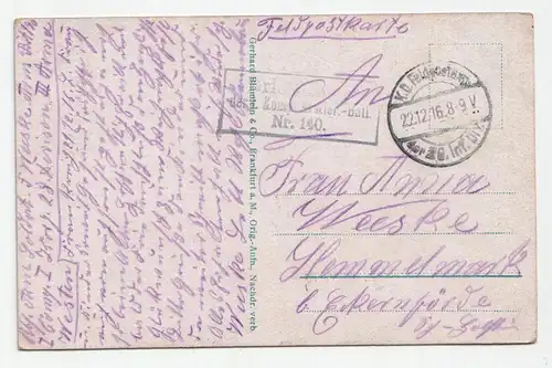 Metz, Kaiser Wilhelm Ring. jahr 1916 // Feldpost