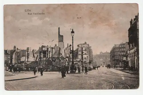 Lille. Rue Faid herbe. anno 1917 // Feldpost.