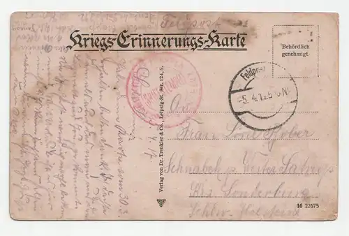 Lille. Rue Faid herbe. anno 1917 // Feldpost.