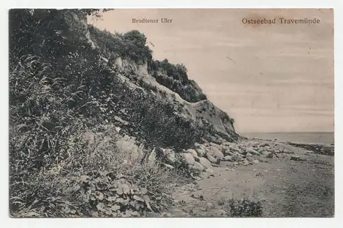 Brodtener Ufer. Ostseebad Travemünde. jahr 1913