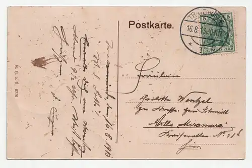 Brodtener Ufer. Ostseebad Travemünde. jahr 1913