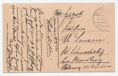 Comines Nord. La Grand Place. jahr 1916 // Feldpost.