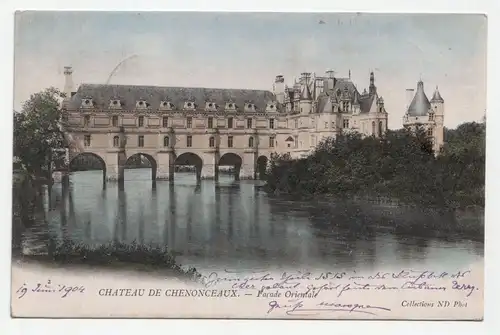 Chateau de Chenonceaux. - Facade Orientale. jahr 1904