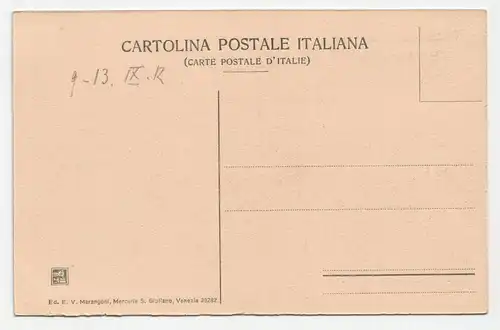 Venezia Canal Grande. Palazzo Contarini dagli Scrigni. jahr 1912