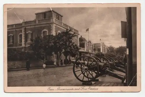 Suez. Governorate and Fire Station.