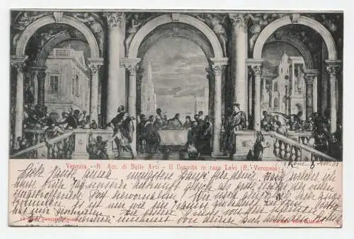 Venezia - R. Acc. di Belle Arti - II Convito in casa Levi (P. Veronese) 1905