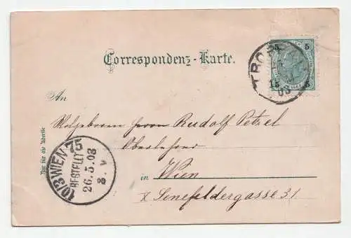 Gruss aus Troppau. Kaiser Josefs Park. jahr 1903.