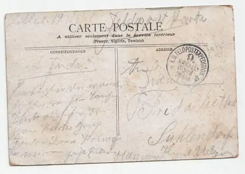 Lille - Pont Napoleon. an 1914. // Feldpost.