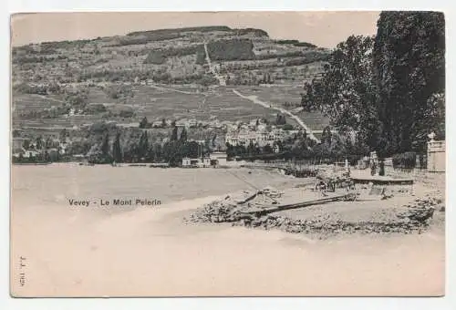 Vevey - Le Mont Pelerin. // Alte Ansichtskarte.