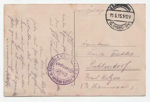 Pont-a-Mousson. an 1915. Feldpost.