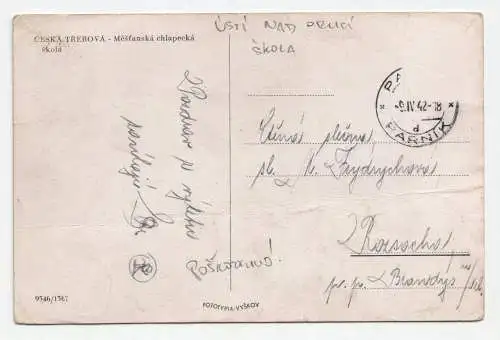 Ceska Trebova - Mestanska chlapecka skola.